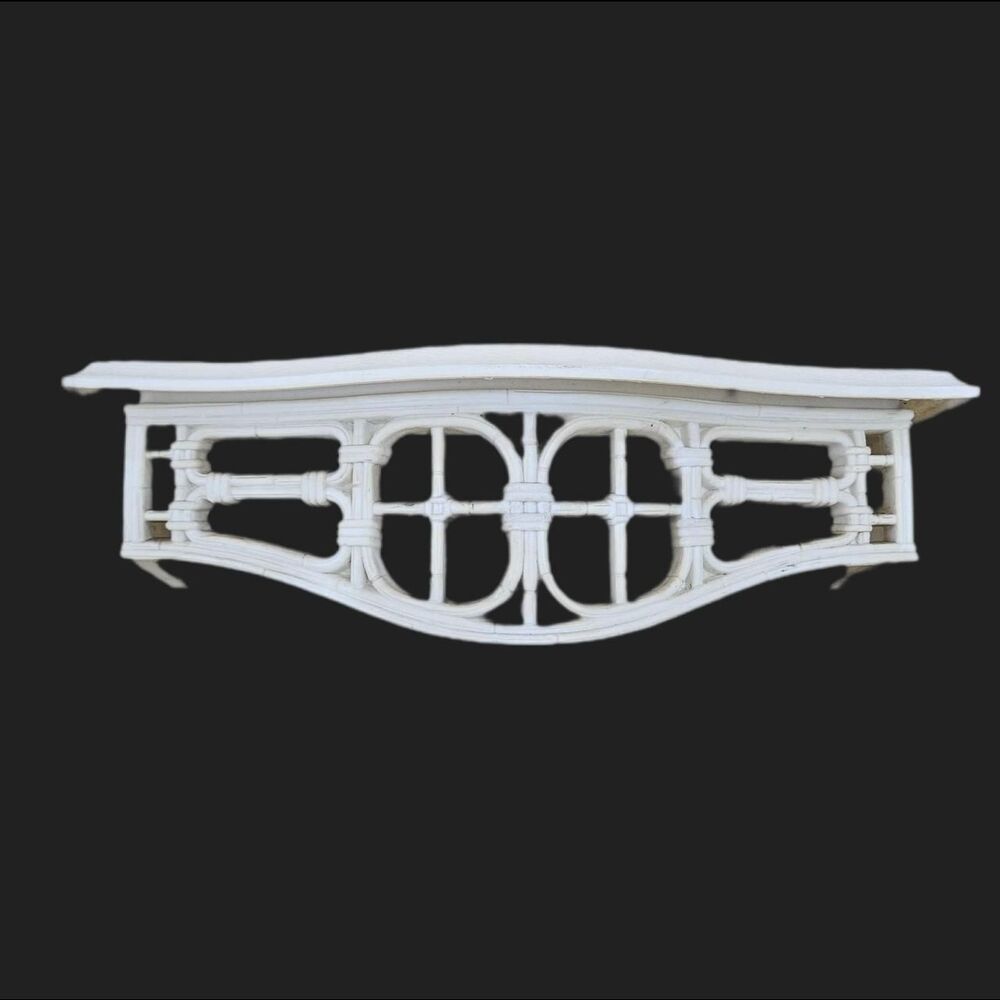 80s cottagecore boho off white plastic shelf